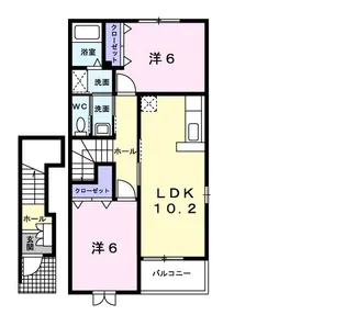エクセランフルールII【2階】の間取り