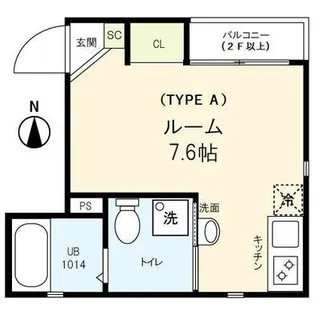 エスト清澄白河【2階】の間取り