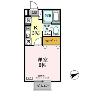 セントラル親和 壱番館【2階】の間取り