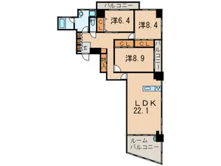 フェルト5【2階】の間取り