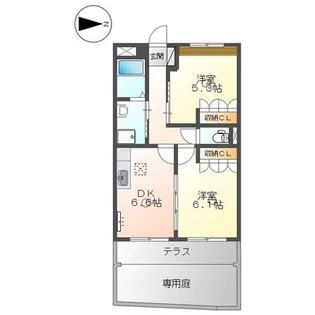 River Village N・R【1階】の間取り