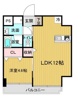 フルリール京町【3階】の間取り