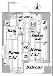 メイクスデザイン新宿【7階】の間取り