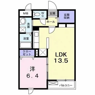 オアシス・F【1階】の間取り