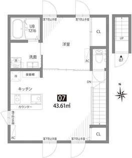 尾山台テラス【2階】の間取り