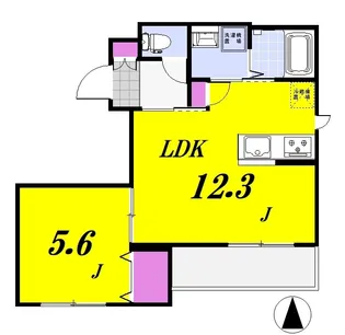 ROYAL BLEND ~ロイヤルブレンド~【2階】の間取り