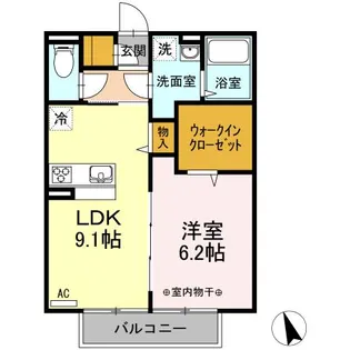 luce sereno(ルーチェセレーノ)【2階】の間取り