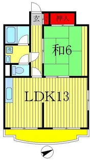 シャンボール新松戸【5階】の間取り