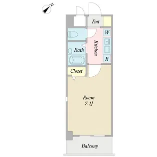 プロシード市川妙典II【2階】の間取り