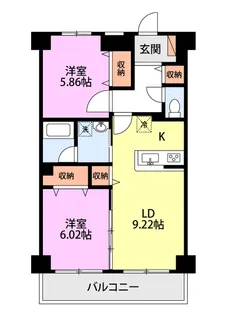 MILLSグランディール山田【4階】の間取り