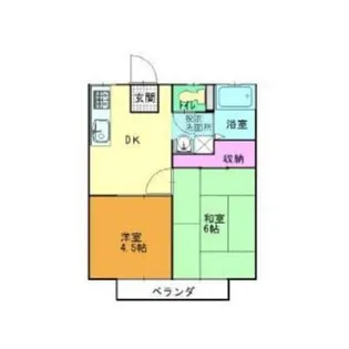 パナハイツ大谷【1階】の間取り