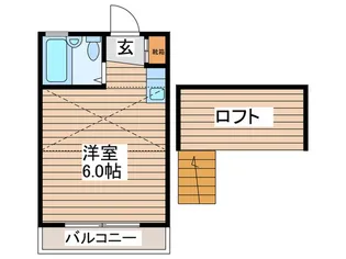 パ-ルメゾン【2階】の間取り