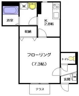 エスト【1階】の間取り