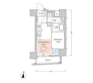 アーバネックス西新宿II【4階】の間取り