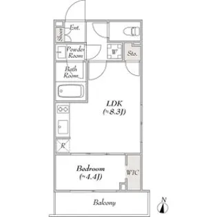 LUMIEC HONCHO EAST【5階】の間取り