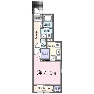 カーサ 健【1階】の間取り