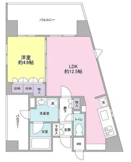 ステージファースト中野坂上【7階】の間取り