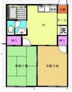 ガーデンTMS B【1階】の間取り
