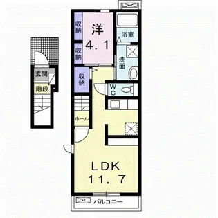 カーサ・ボナール B【2階】の間取り