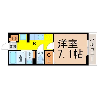 サンエスケーイワタII【2階】の間取り