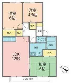 プレジオII【1階】の間取り