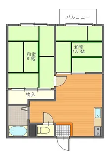 シルバーハイツ【2階】の間取り