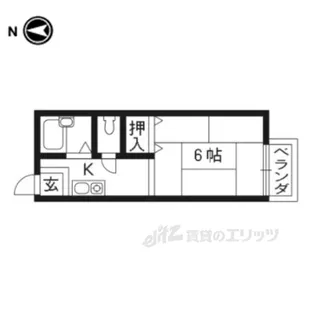 セントラルハイツ山之上【2階】の間取り