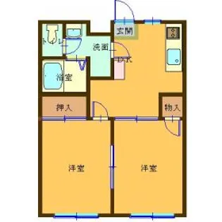 さくらレジデンス御城C棟【1階】の間取り