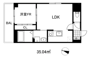 サンシエ神戸元町【3階】の間取り