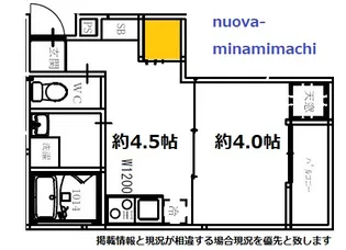 nuova minami‐machi【1階】の間取り