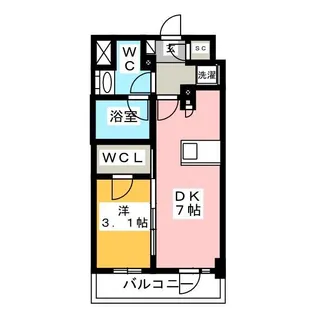 ルフォンプログレ浅草入谷【10階】の間取り