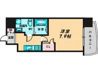 TLRレジデンス高井田【4階】の間取り
