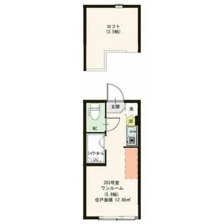 ハーモニーテラス・キッピス東蒲田【2階】の間取り