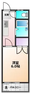 金子コーポ60【2階】の間取り