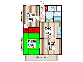 ドエルサンシード【3階】の間取り