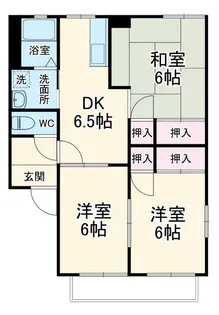 キャピタル8 B【2階】の間取り