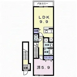 トルドニード【2階】の間取り