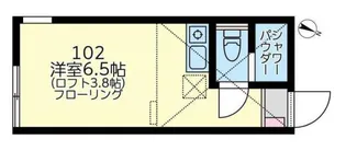 ユナイト石川町クリストファーの瞳【1階】の間取り