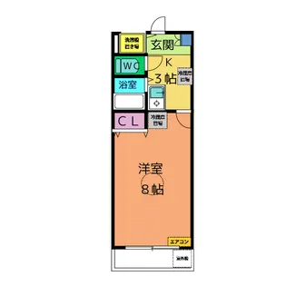 グランドステイ井口【3階】の間取り