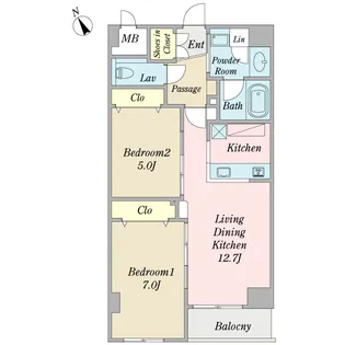 LapisGarden【2階】の間取り
