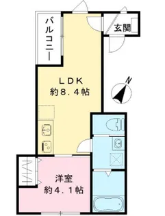 ルガロ六本木【3階】の間取り