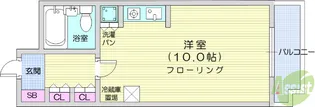 ダイアパレスステーションプラザ五橋【4階】の間取り