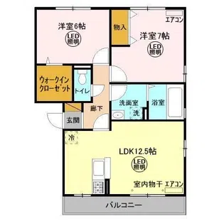 大黒屋 九番館【2階】の間取り
