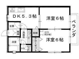 パストラル中洲2号地【2階】の間取り