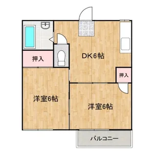 エステート春日【2階】の間取り