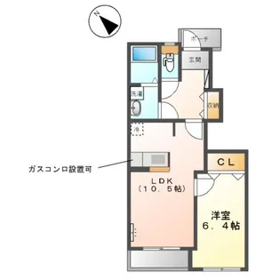 エル・グレイシャス【1階】の間取り