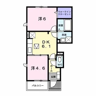 ボニート石井C【1階】の間取り