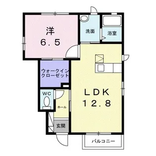 メゾン・リーヴC【1階】の間取り