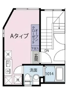 シカダナカノ【1階】の間取り