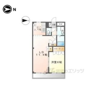 メルヴェール1【1階】の間取り